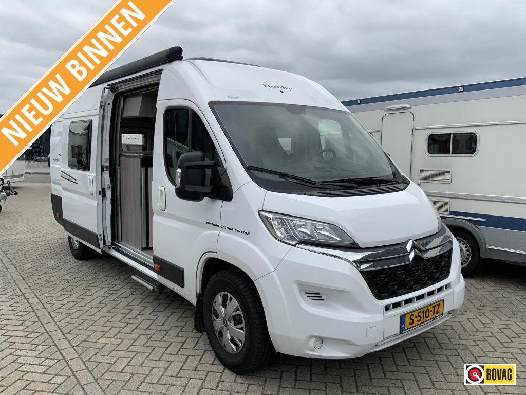 Hobby Vantana Ontour Edition 65 ET, Caravans en Kamperen, Campers, Koelkast, Standaard zit, Hobby, Tot en met 2