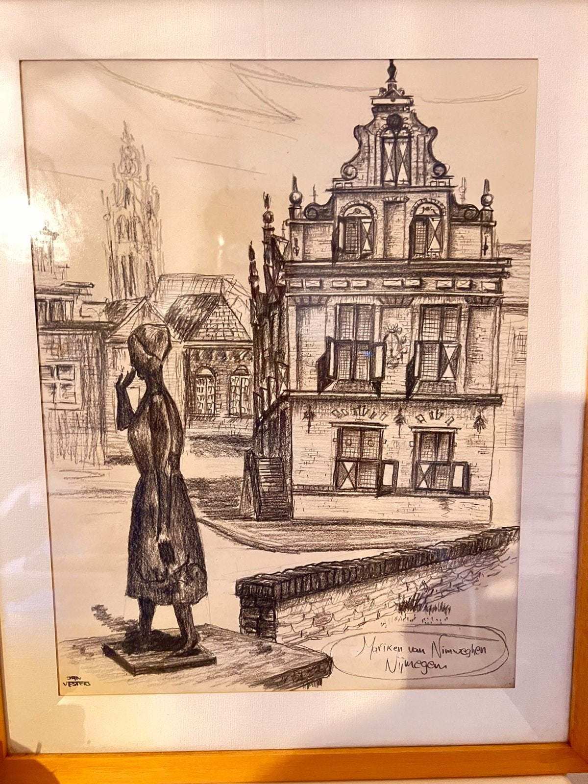 Prachtig getekend marieke Nijmegen, Ophalen of Verzenden