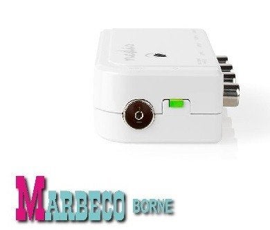 Antenneversterker, CATV-Versterker, Amplifier, 4 Uitgangen, Nedis, Nieuw, Info@marbeco.nl, Ophalen of Verzenden