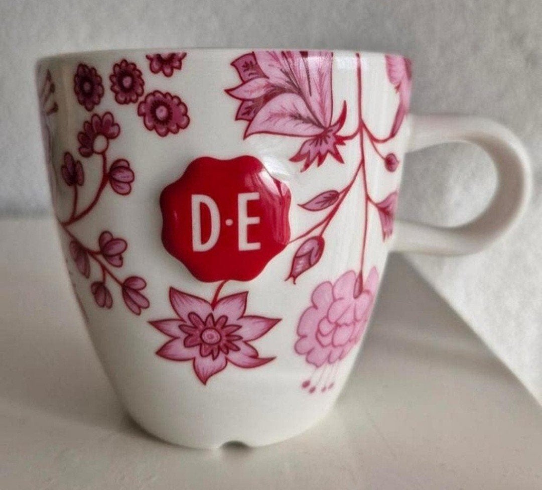 Hylper Heritage DE Beker Bloemenpatroon, Overige merken, Keramiek, Zo goed als nieuw, Modern