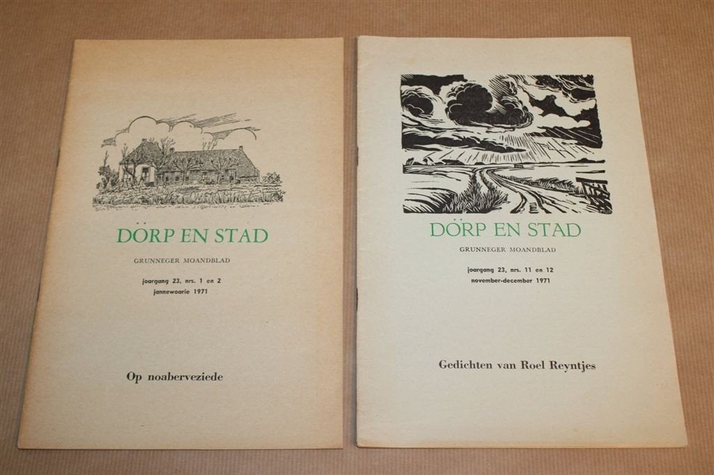 Dörp en Stad 1971 — Gronings Tijdschrift 2 Nummers, Ophalen of Verzenden, Gelezen