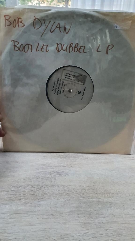 bob dylan bootleg dubbel lp. liefst ophalen, Dubbel-LP, Ophalen, Gebruikt, 12 inch