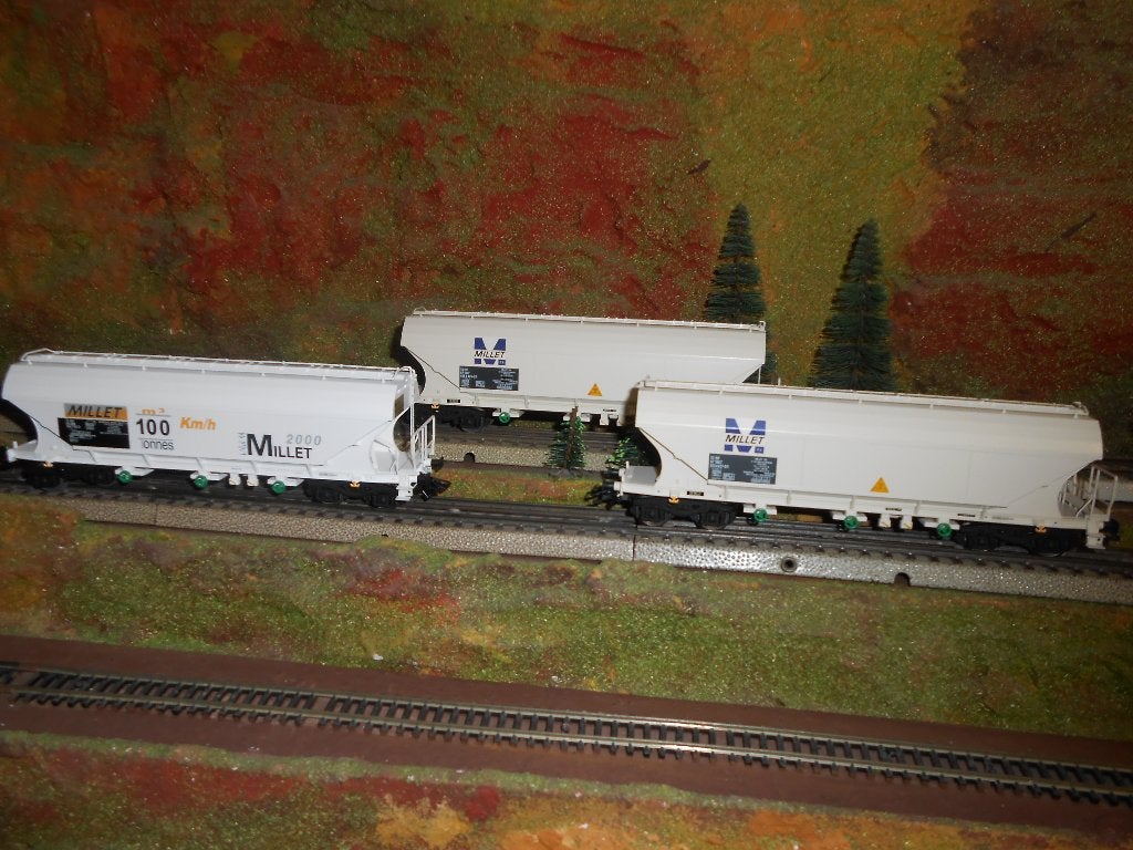 Märklin 46323 graan wagon set MILLET Frankrijk SNCF, Wisselstroom, Treinset, Nieuw, Ophalen of Verzenden
