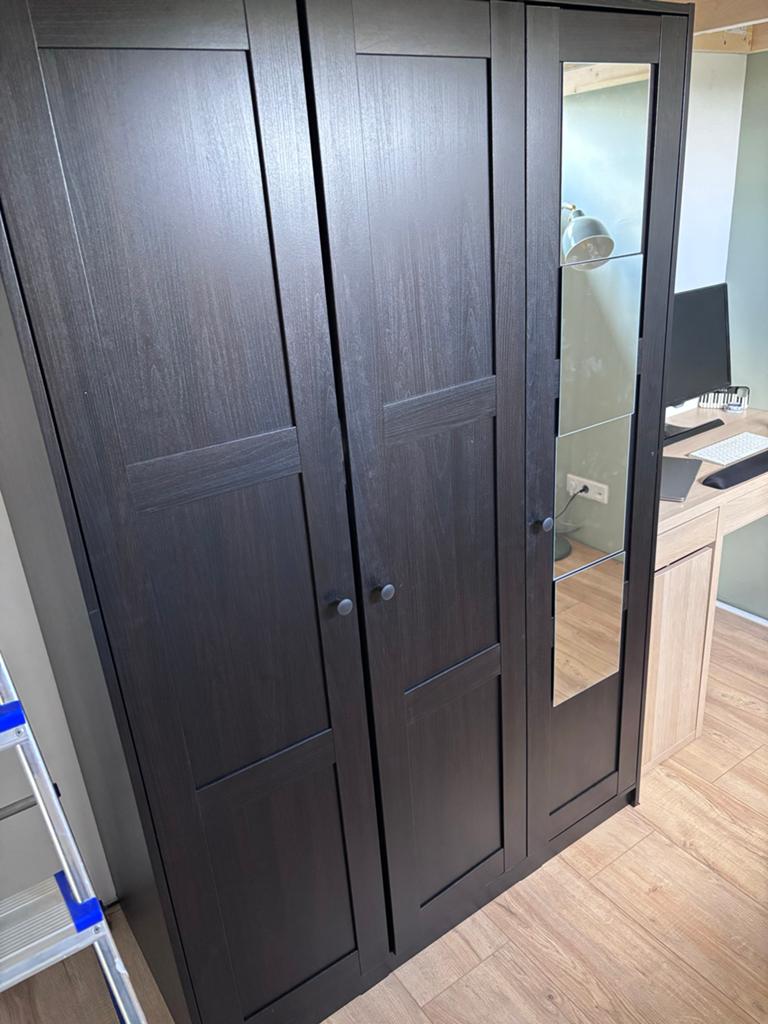 IKEA Rakkestad kledingkast met spiegels - Zo goed als nieuw, 100 tot 150 cm, 200 cm of meer, Ophalen of Verzenden, Zo goed als nieuw