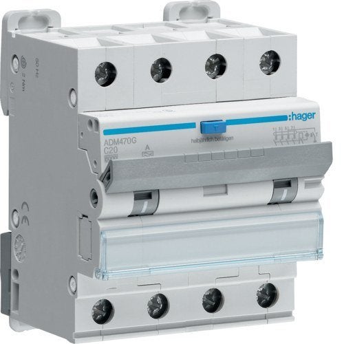 Aardlekautomaat C20A 4P 30mA 6kA, Verzenden, Nieuw