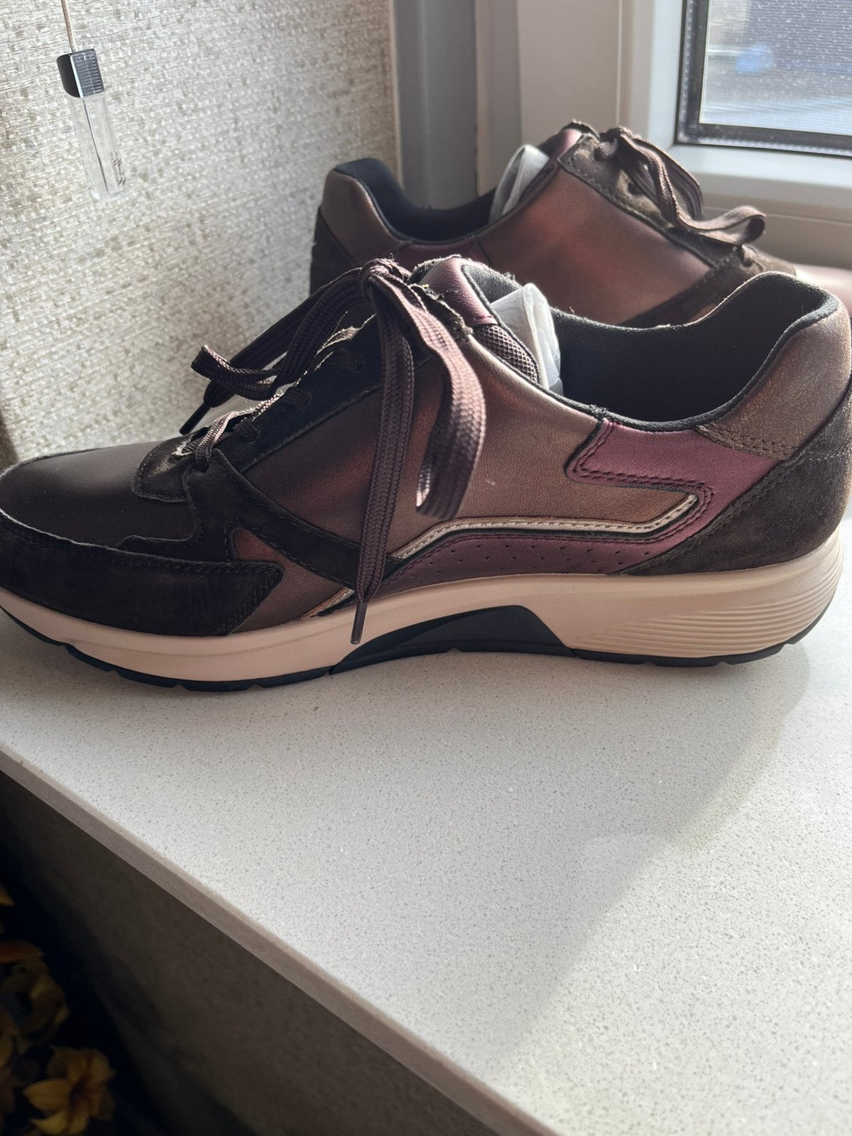 Nieuw Gabor Rolingsoft sneaker 7,5 noce/mocca, Ophalen of Verzenden, Nieuw, Bruin, Sneakers of Gympen