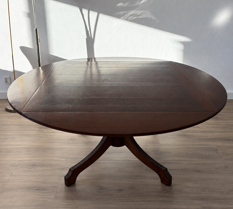 Veelzijdige ronde/vierkante eettafel - uitschuifbaar, Huis en Inrichting, Tafels | Eettafels, Ophalen, Gebruikt, 100 tot 150 cm
