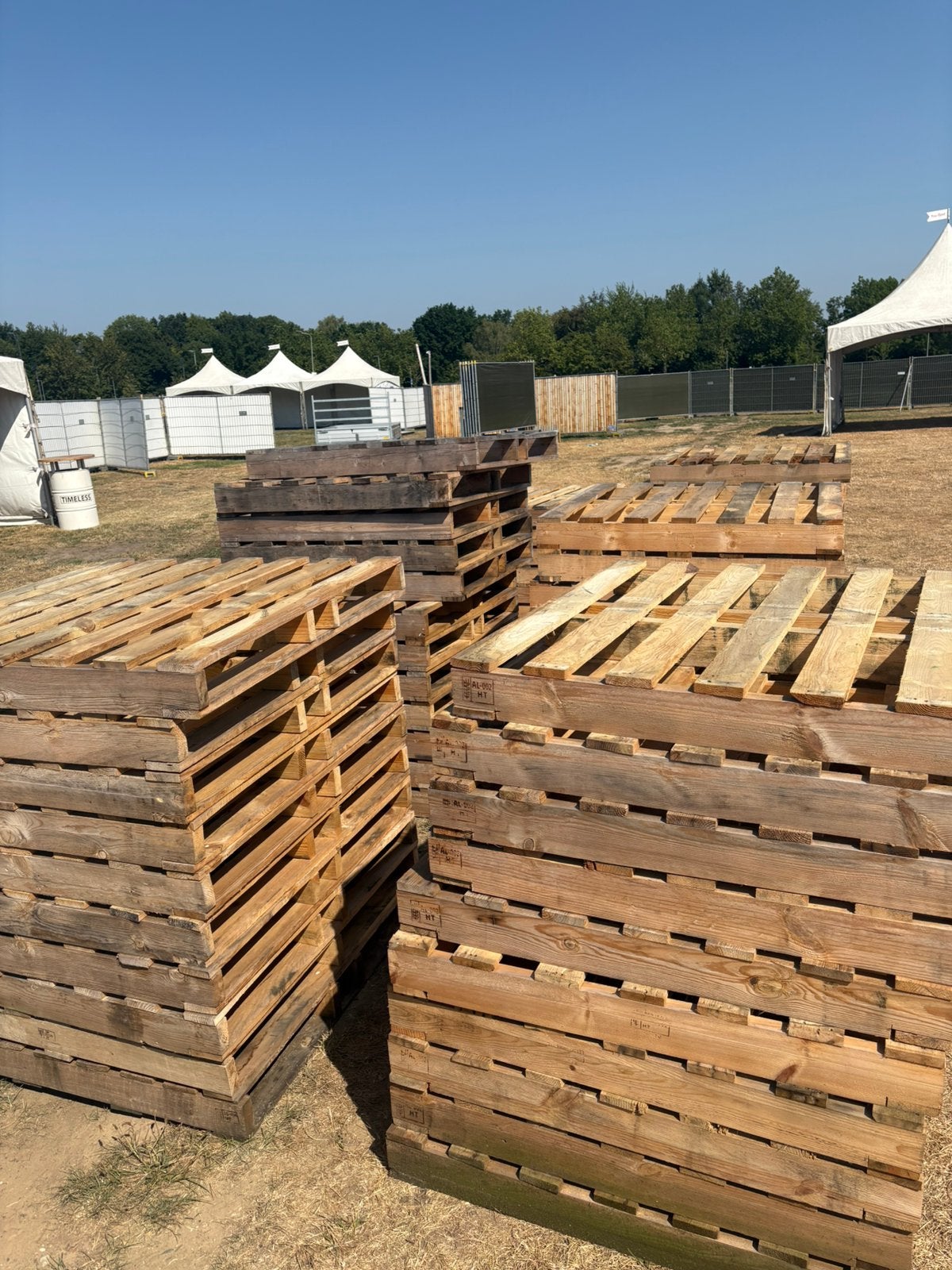 60 pallets GRATIS OPHALEN, Tuin en Terras, Ophalen, Zo goed als nieuw, Hout