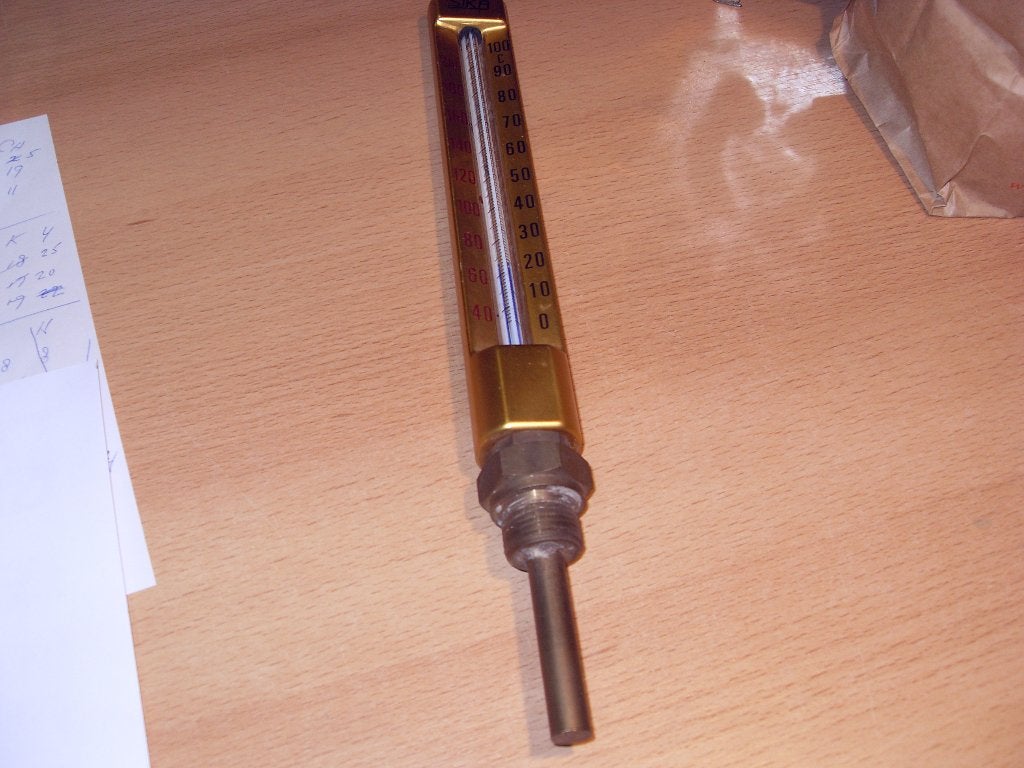 Sika  machine thermometer in aluminium huis, Gebruikt, Overige typen, Verzenden, Metaal