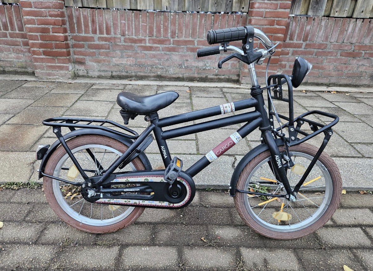 Alpina Cargo 16inch, Fietsen en Brommers, Ophalen, Gebruikt, Terugtraprem, 16 inch