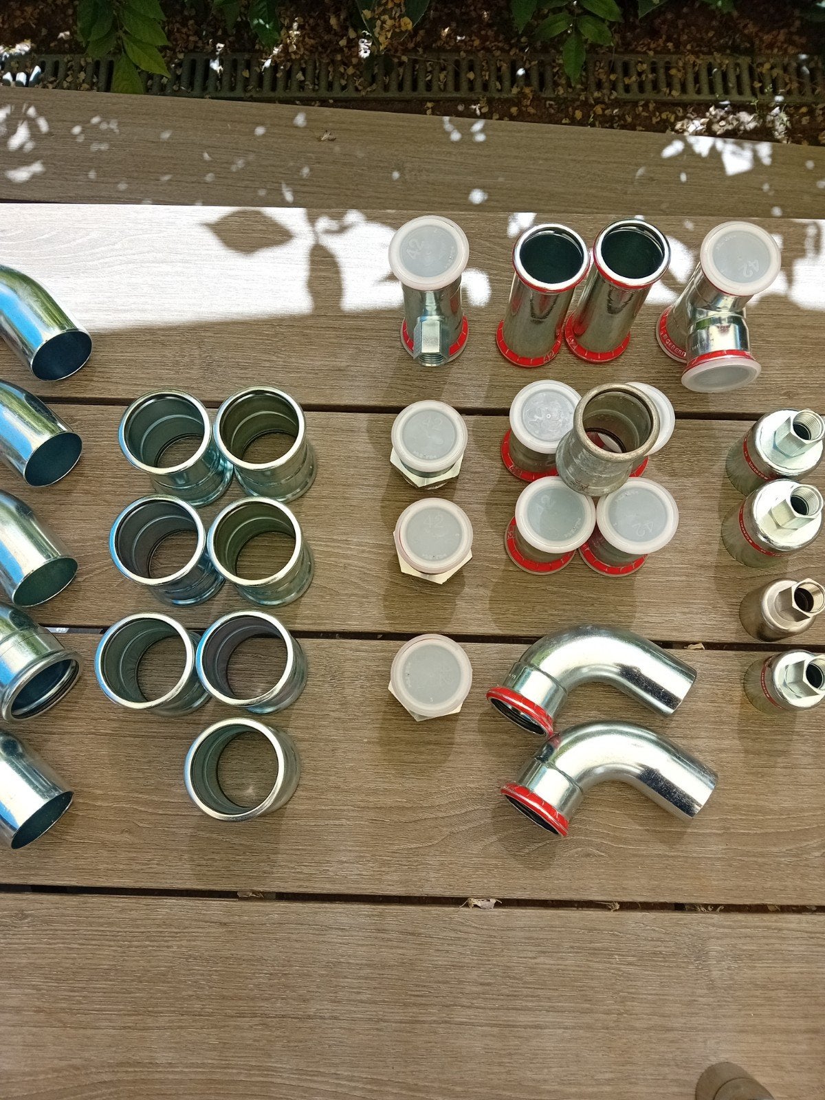 Nieuwe mapress cv perskoppelingen 54 en 42mm, Minder dan 30 cm, Radiator, Nieuw, Minder dan 60 cm