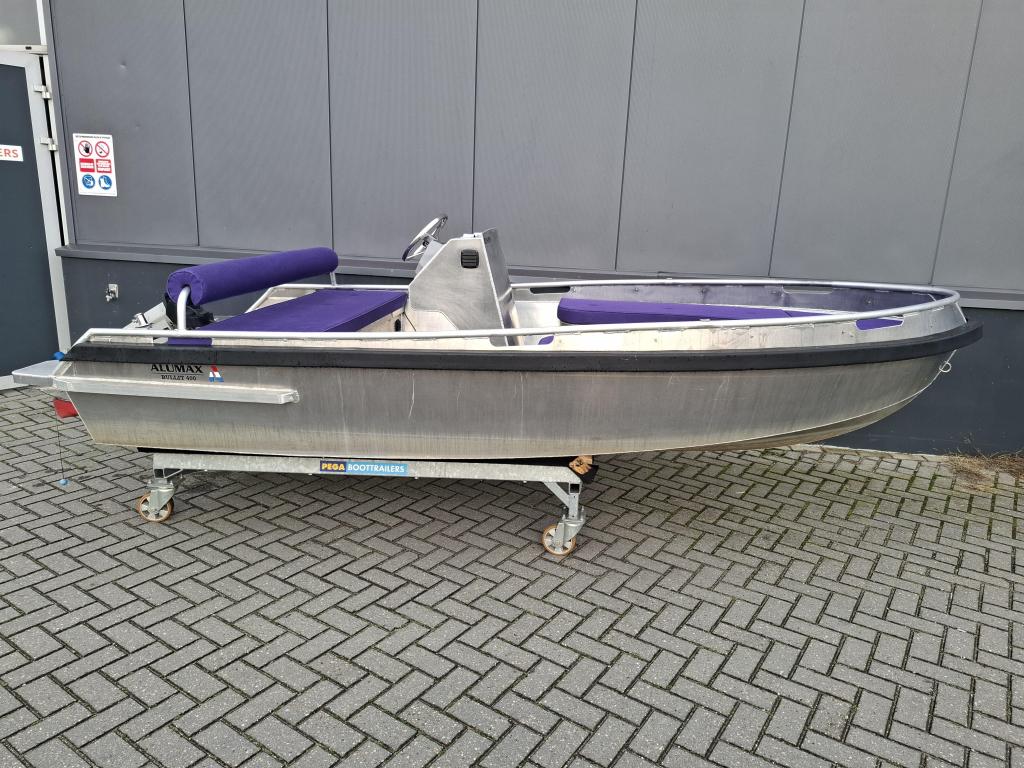 Alumax Bullit 400 e-Propulsion, direct leverbaar, Watersport en Boten, 4 m, Tot 10 pk, Elektrisch, Aluminium