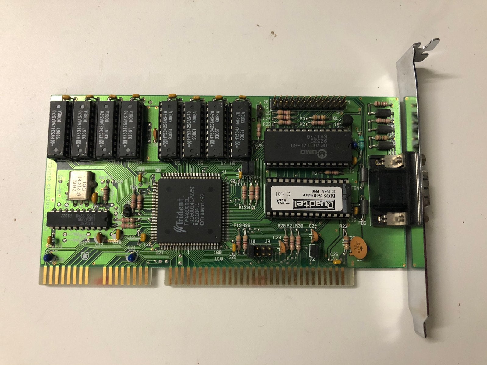 Trident 8900CL 16-Bits VGA ISA videokaart #1., Verzenden