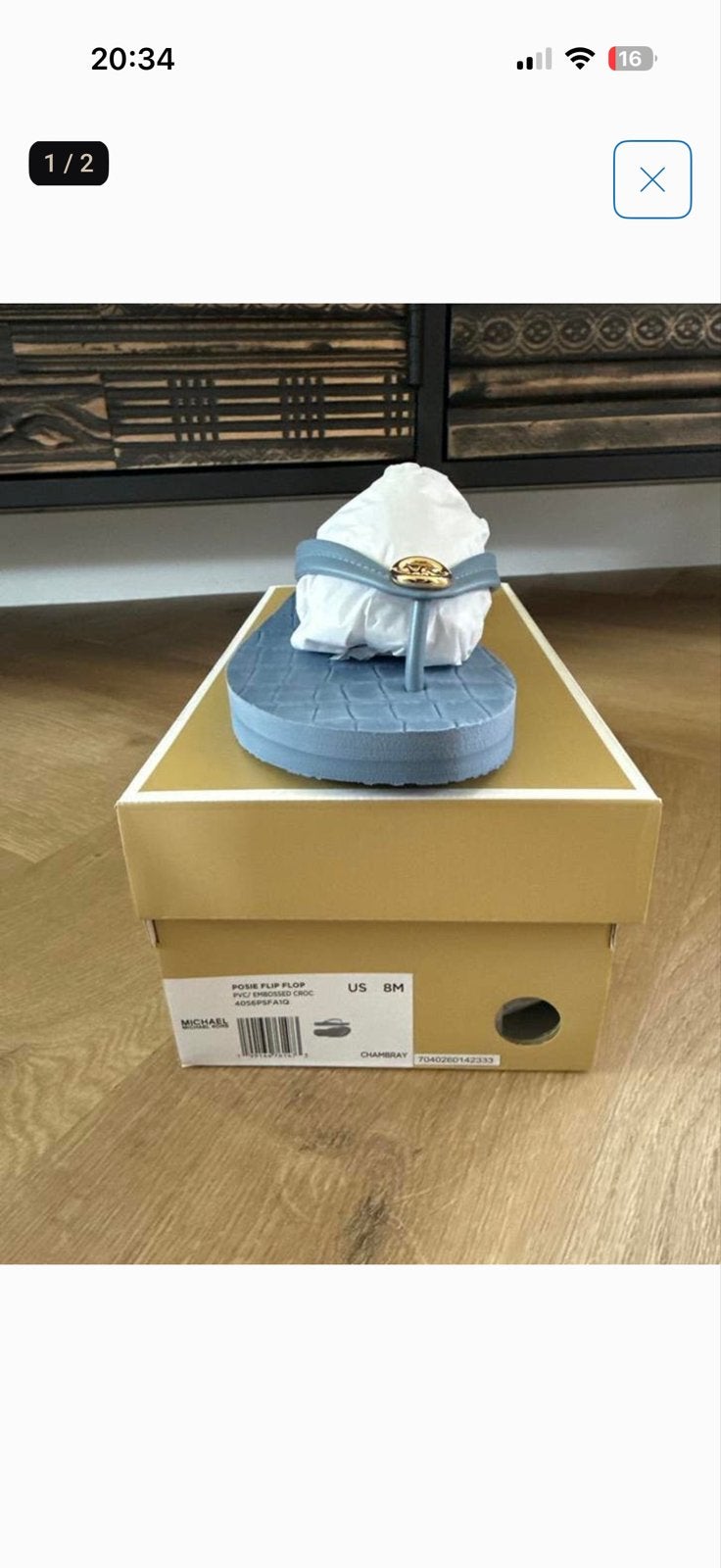 Michael Kors Posie Flip Flop - Nieuw in doos, Ophalen of Verzenden, Nieuw, Blauw, Slippers