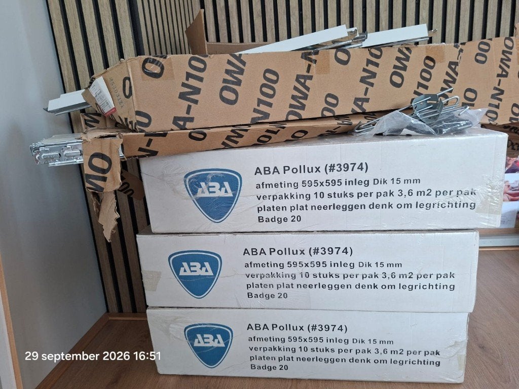 verlaagd plafond platen, Ophalen, Nieuw, Overige materialen, Minder dan 20 mm