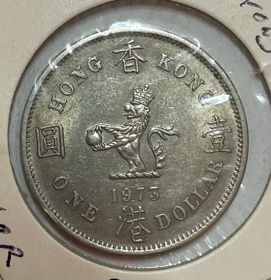 1 dollar Hong Kong 1973, Ophalen of Verzenden