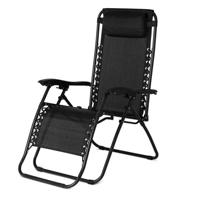 2x Ligstoel - grijs, Verstelbaar en Inklapbaar, Tuin en Terras, Ophalen, Nieuw, Textileen, Inklapbaar