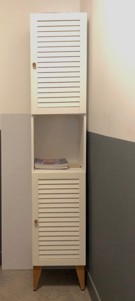 Kast wit, Ophalen, Overige materialen, Minder dan 50 cm, Vintage