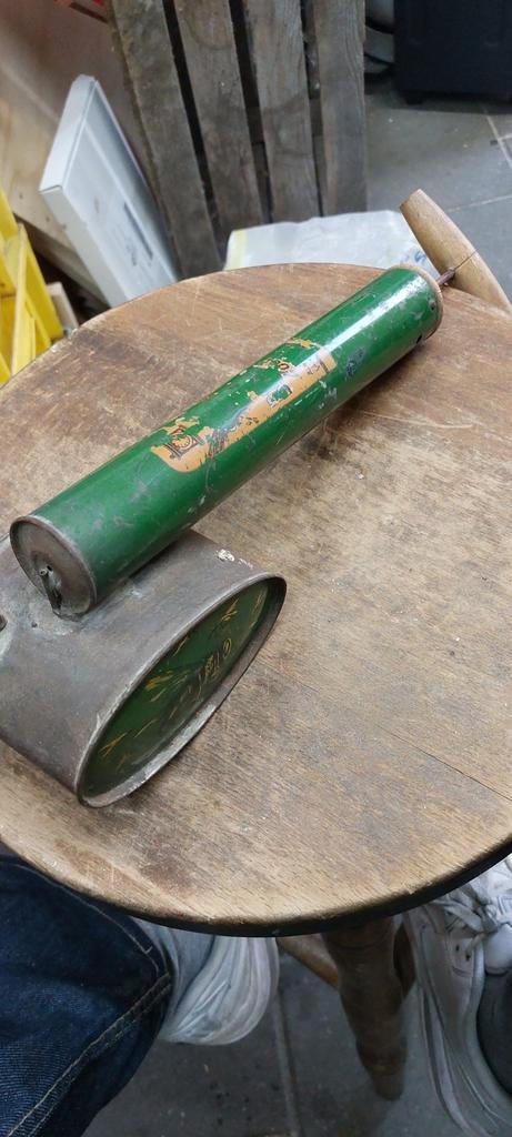 Vintage Vliegenmepper / Insecticide Spuitbus (Groen), Ophalen of Verzenden