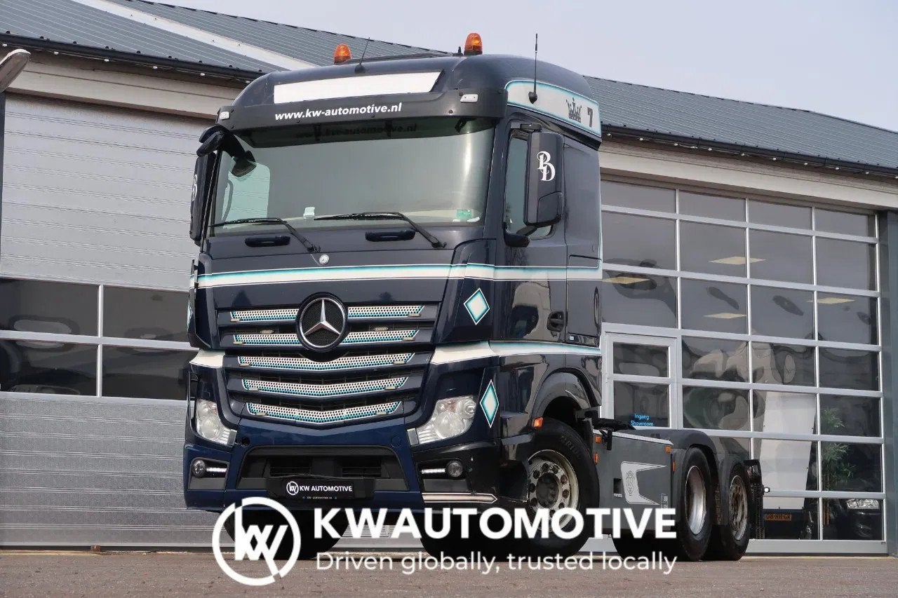Mercedes-Benz Actros 2551 6x2/ HYDRAULICS/ EURO 6 (bj 2015), Auto's, Vrachtwagens, Automaat, 510 pk, Blauw, Mercedes-Benz