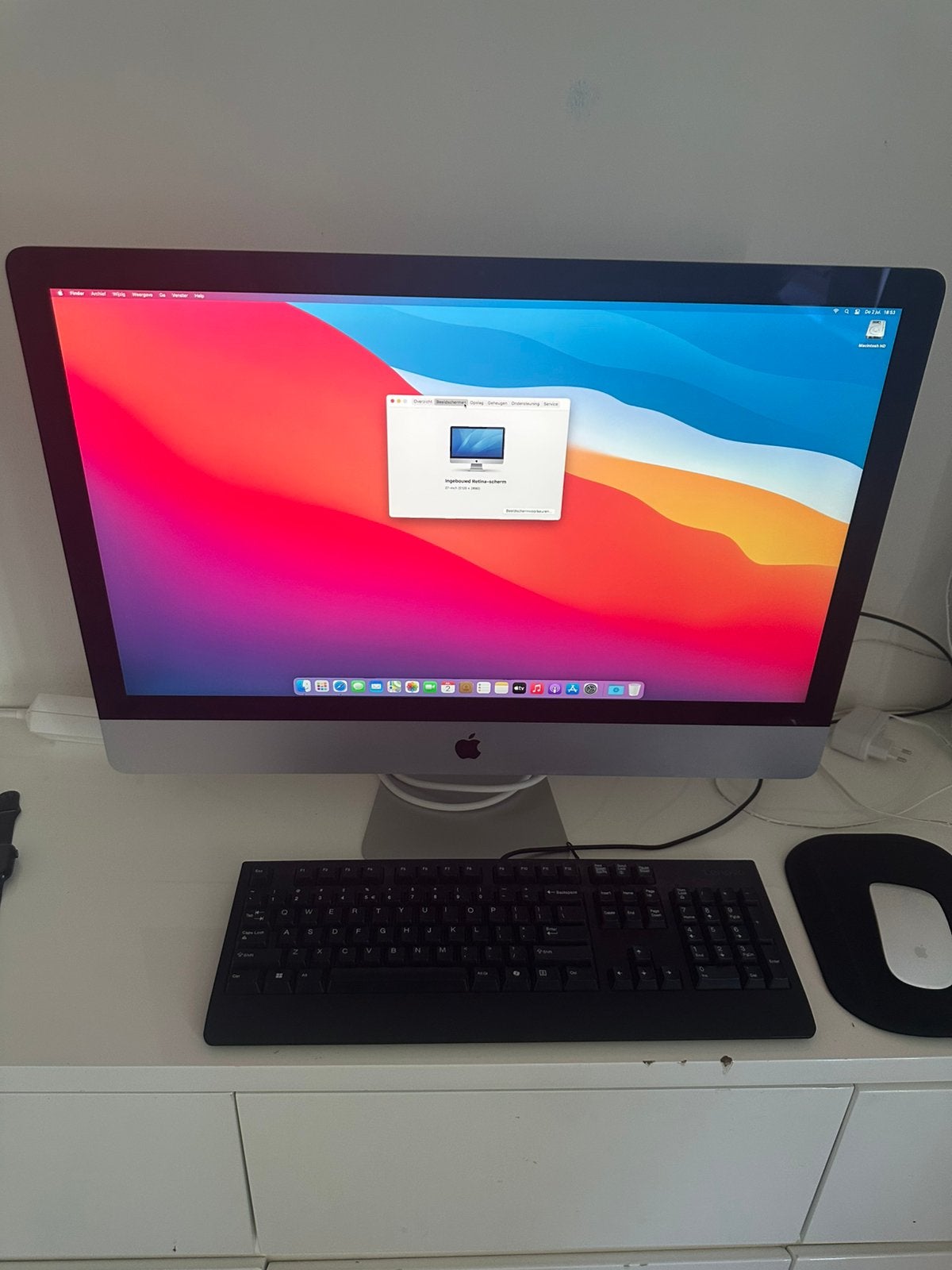 Apple Imac late 2014 27 inch 5k scherm, Computers en Software, Ophalen, Zo goed als nieuw, IMac, 3 tot 4 Ghz