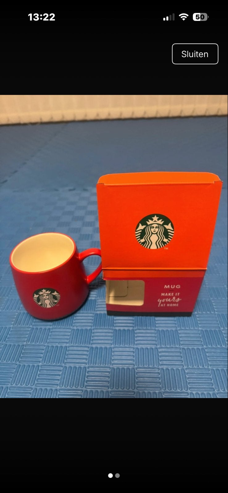 Starbucks mok 350 ML kerst mok, Ophalen of Verzenden, Nieuw, Rood
