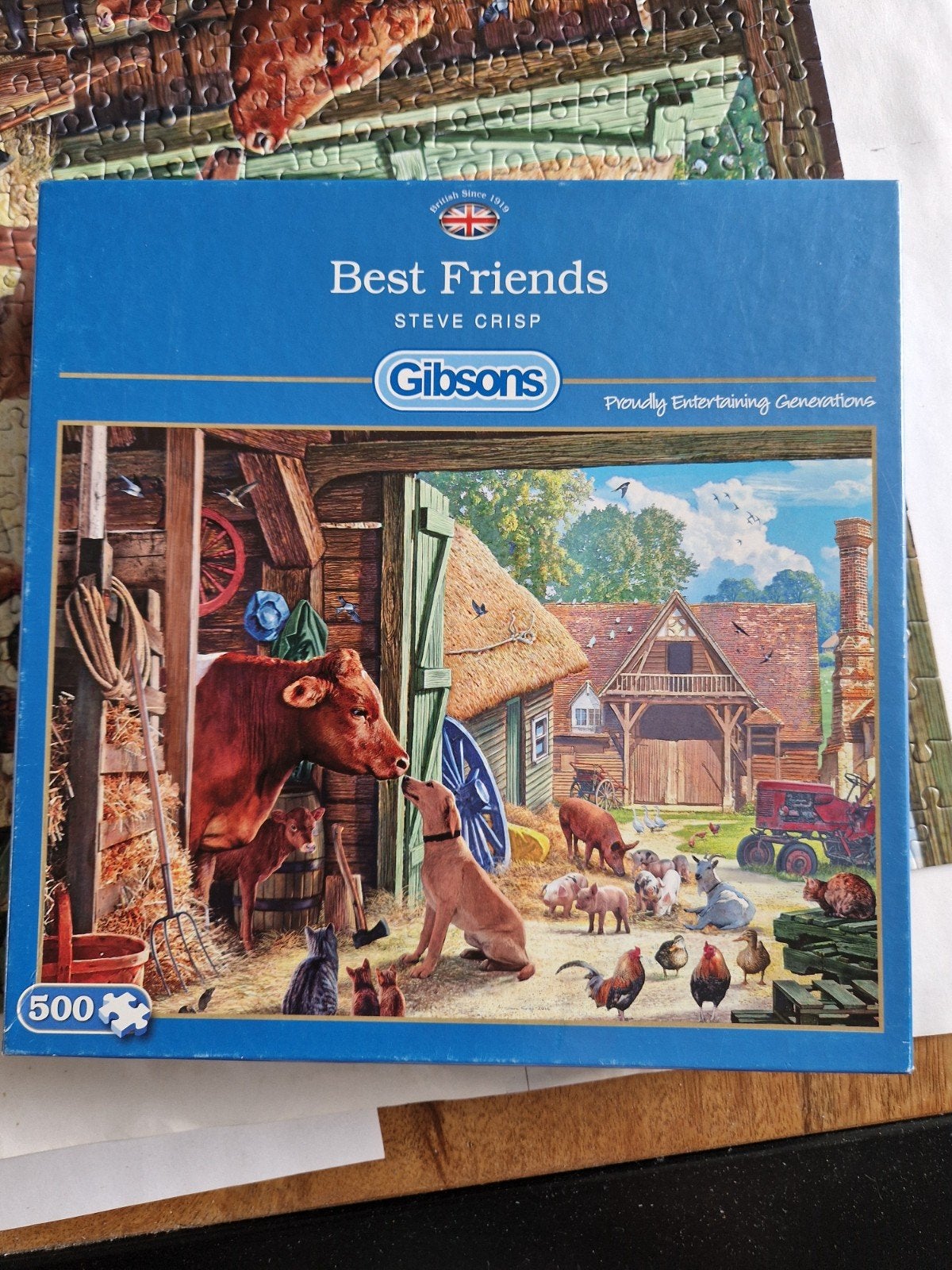 Gibsons puzzel 500 stukjes, Ophalen of Verzenden, 500 t/m 1500 stukjes, Gebruikt