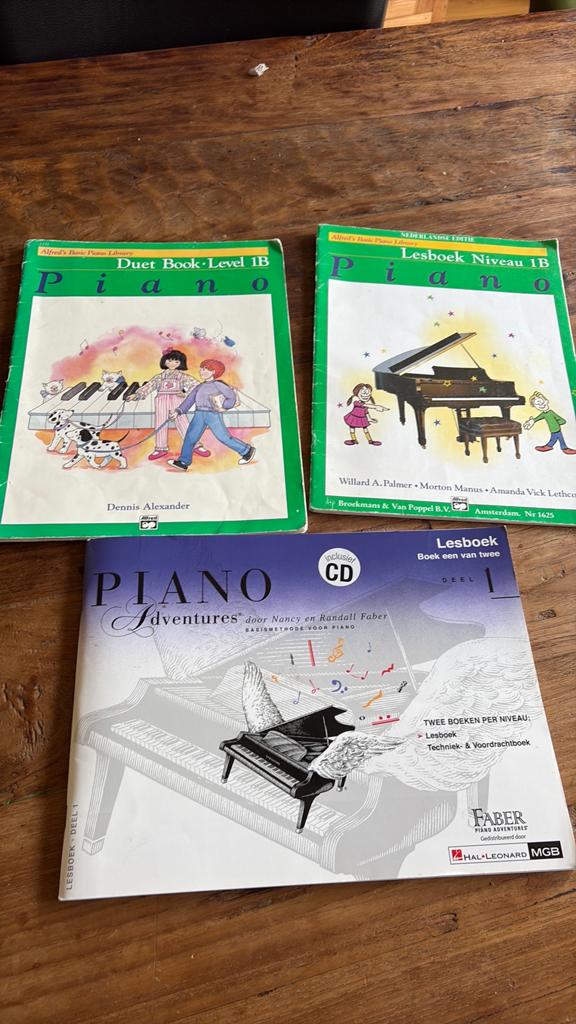 Pianoles boeken, Ophalen, Les of Cursus