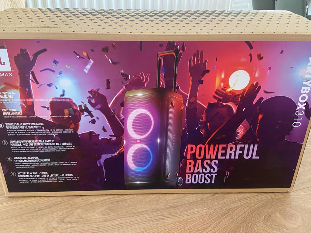JBL Partybox 310 - Nieuw in doos, Audio, Tv en Foto, Luidsprekers, JBL, Overige typen, Ophalen of Verzenden, Zo goed als nieuw