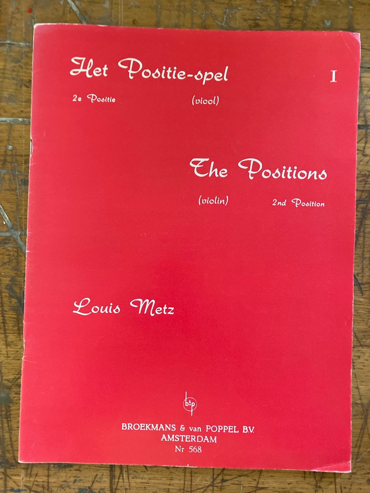 Het Positie-spel (viool) - Louis Metz - 2e Positie, Gebruikt, Klassiek, Les of Cursus, Ophalen of Verzenden