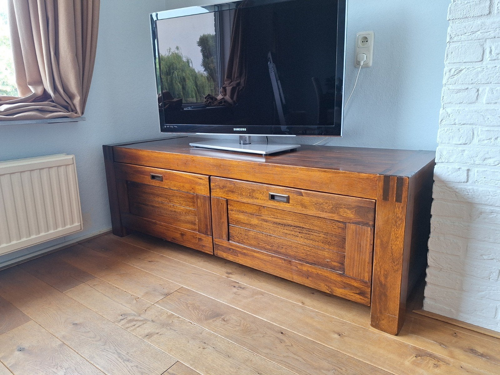 dressoir kast, Huis en Inrichting, Kasten | Dressoirs, Ophalen, Gebruikt, 150 tot 200 cm, Teakhout