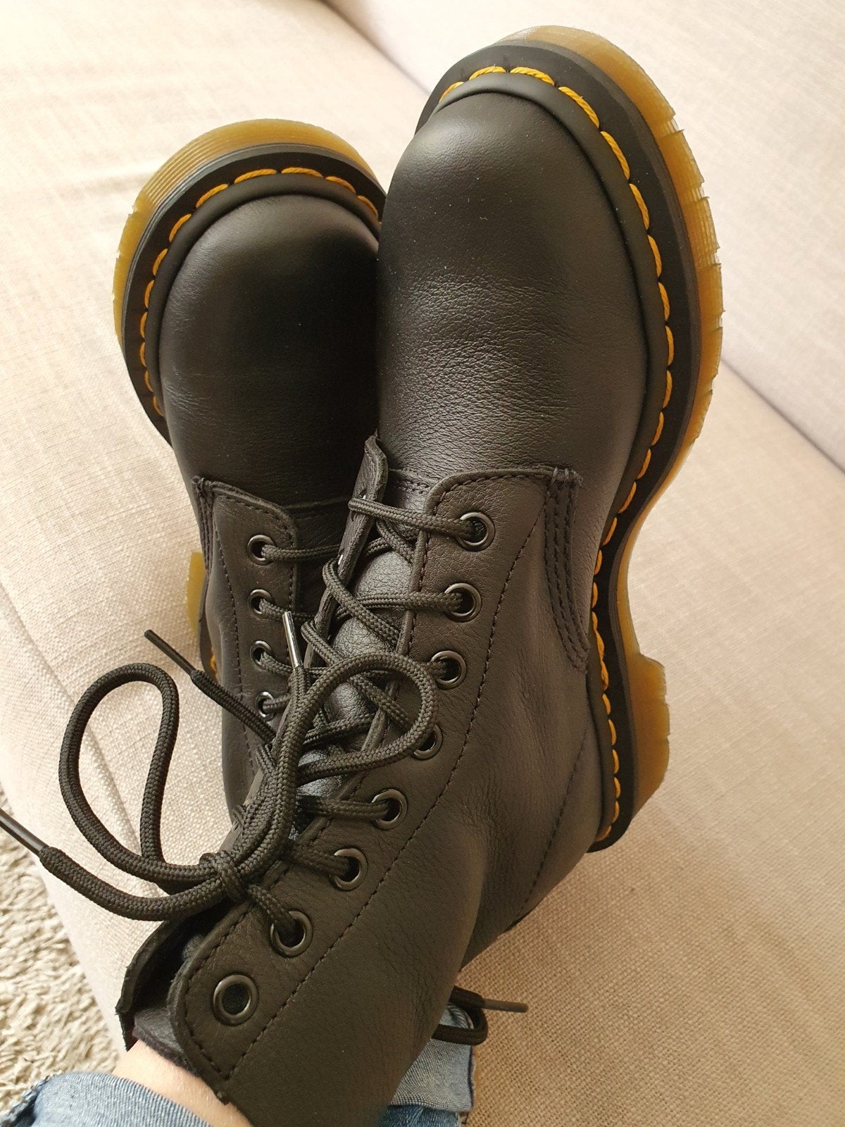 Dr. Martens 1460 Pascal Max Platform Laarzen Zwart, Zwart, Lage of Enkellaarzen, Ophalen of Verzenden, Dr. Martens