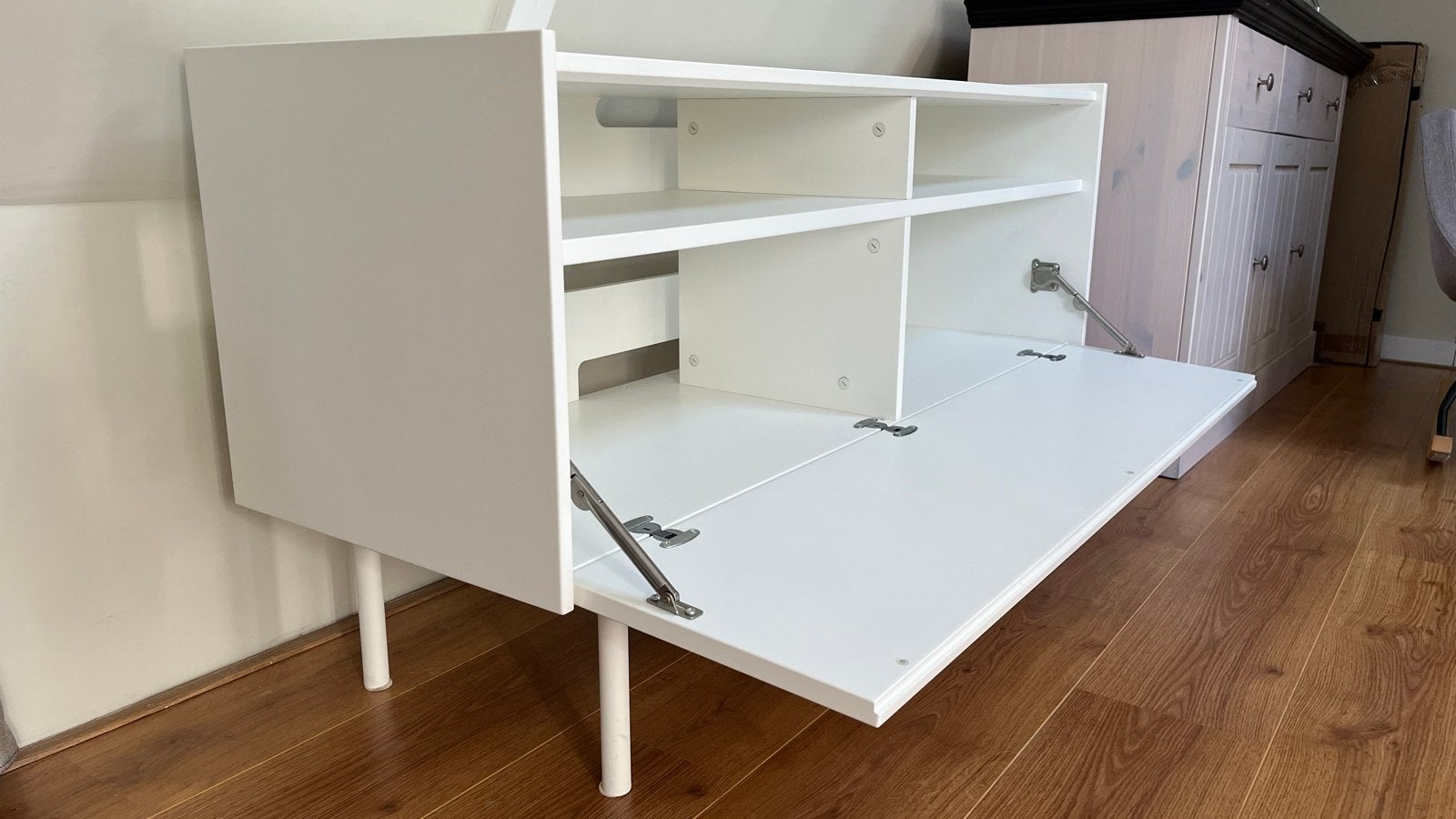 Ikea TV-meubel/dressoir wit - 117x42x63 cm, Ophalen, Overige materialen, Gebruikt, 100 tot 150 cm