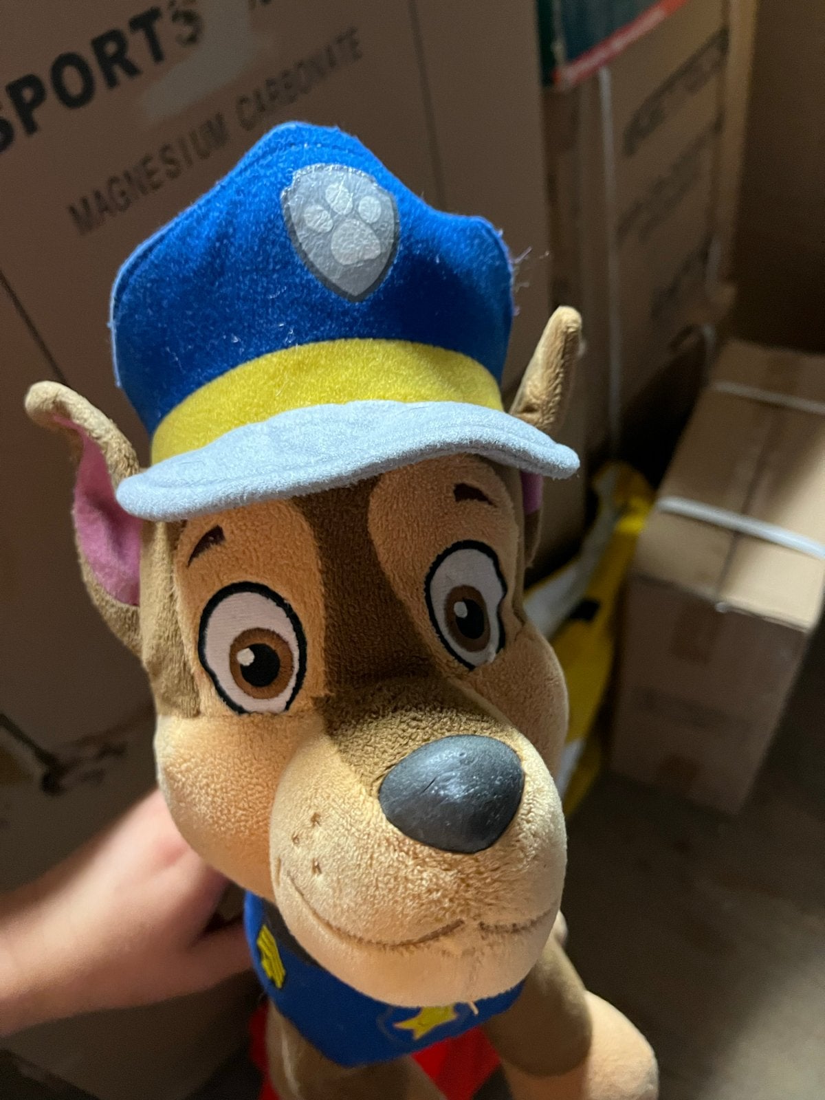 Paw Patrol Chase knuffel - Politiehond, Kinderen en Baby's, Speelgoed | Knuffels en Pluche, Ophalen, Gebruikt, Overige merken