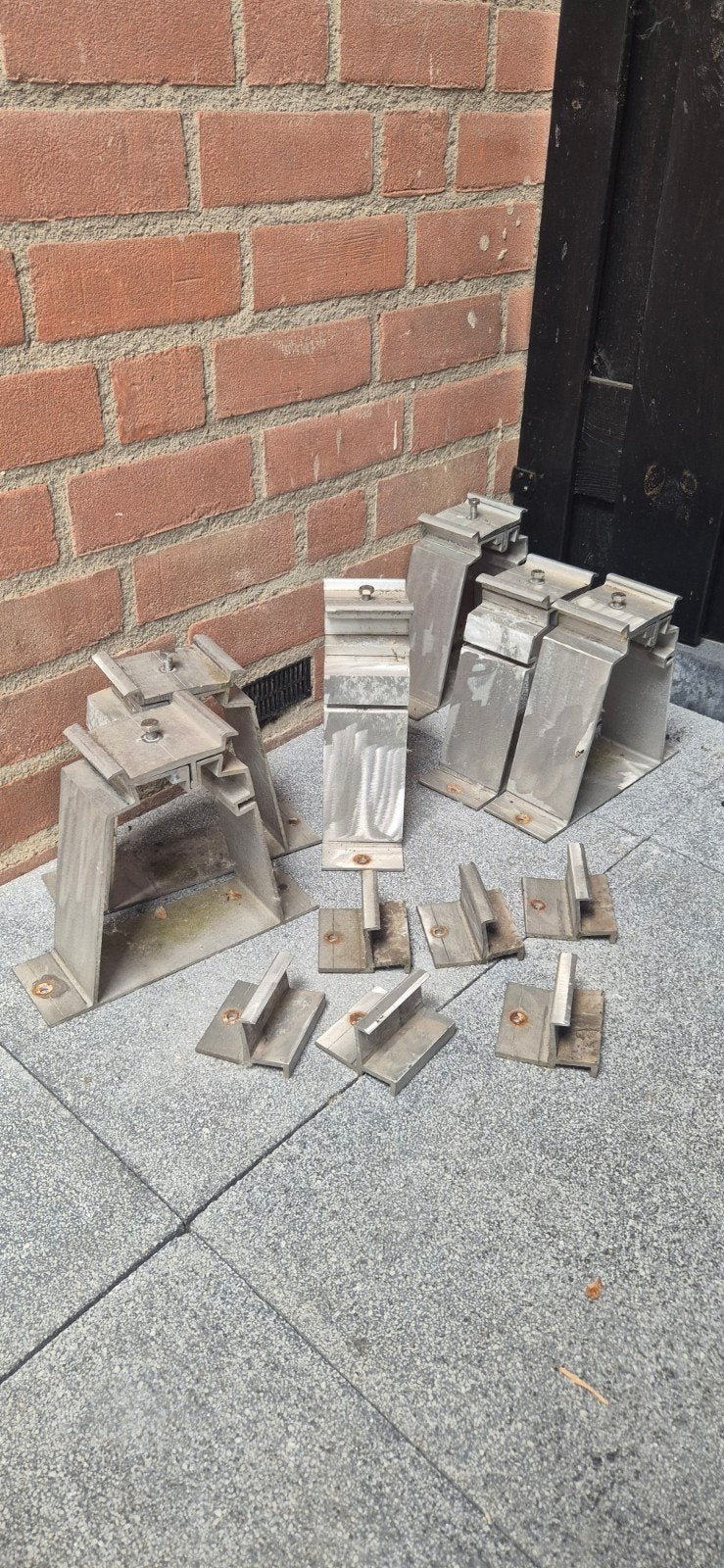 Aluminium zonnepaneel steunen - Diverse maten, Ophalen of Verzenden, Gebruikt, Overige typen