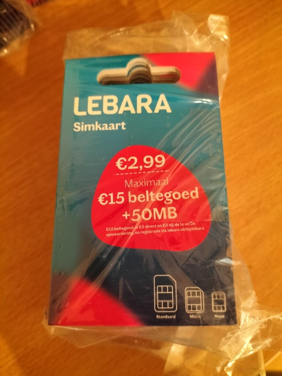 LEBARA PREPAID 100 STUKS, Telecommunicatie, Ophalen of Verzenden, Nieuw, KPN, Simkaart
