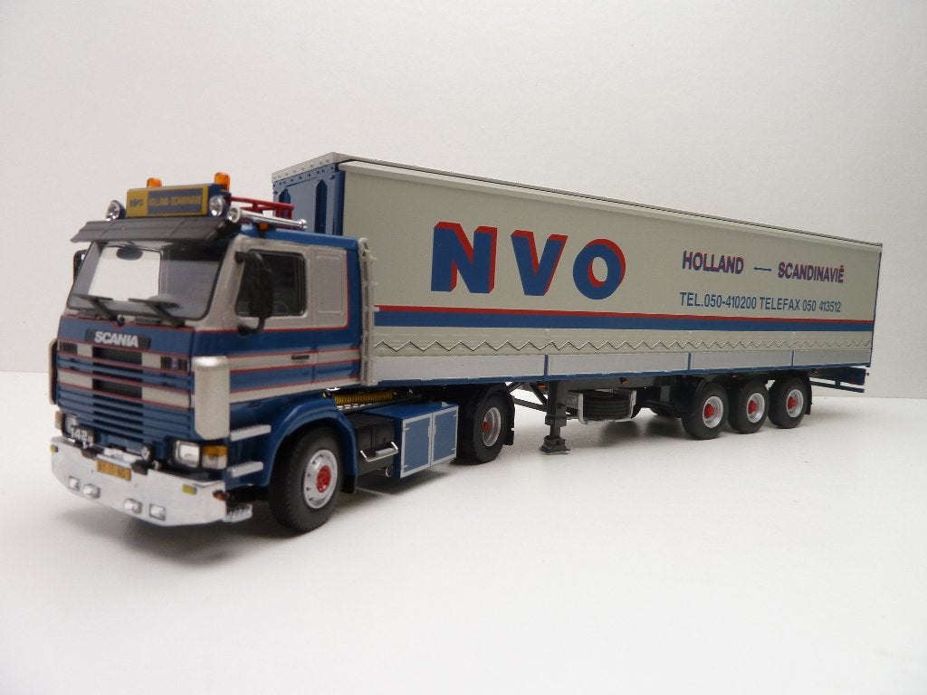 Scania 142-V8  BW Slik transport  NVO Groningen ''  WSI, Ophalen of Verzenden, Nieuw, Bus of Vrachtwagen, Tekno