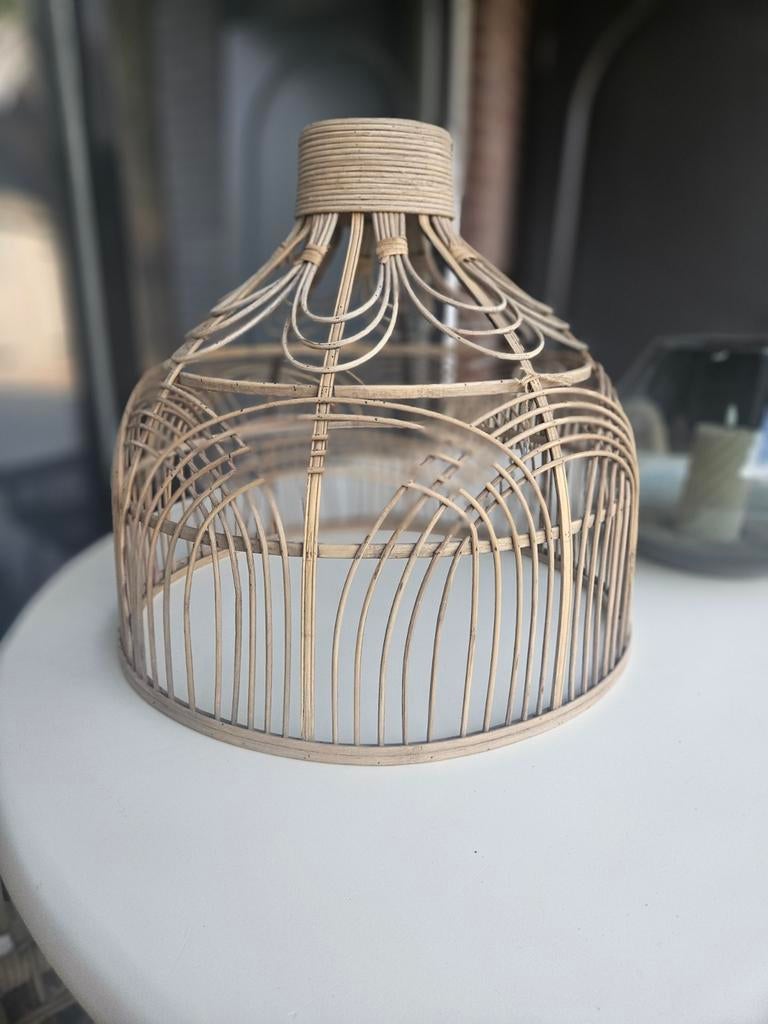 Lampenkap nieuw rotan!, Huis en Inrichting, Lampen | Lampenkappen, Ophalen of Verzenden, Nieuw, Rond
