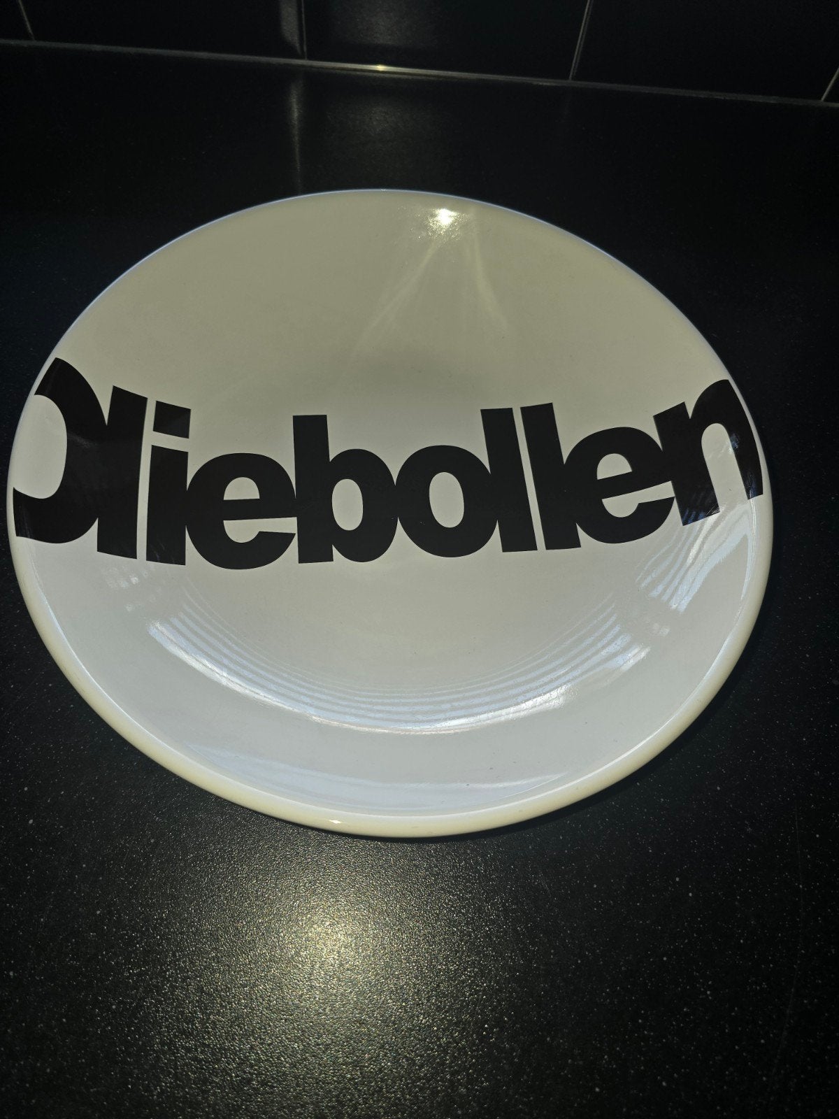 Oliebollen schaal - Nieuwjaars schaal, Porselein of Keramiek, Schaal, Rond, Ophalen of Verzenden