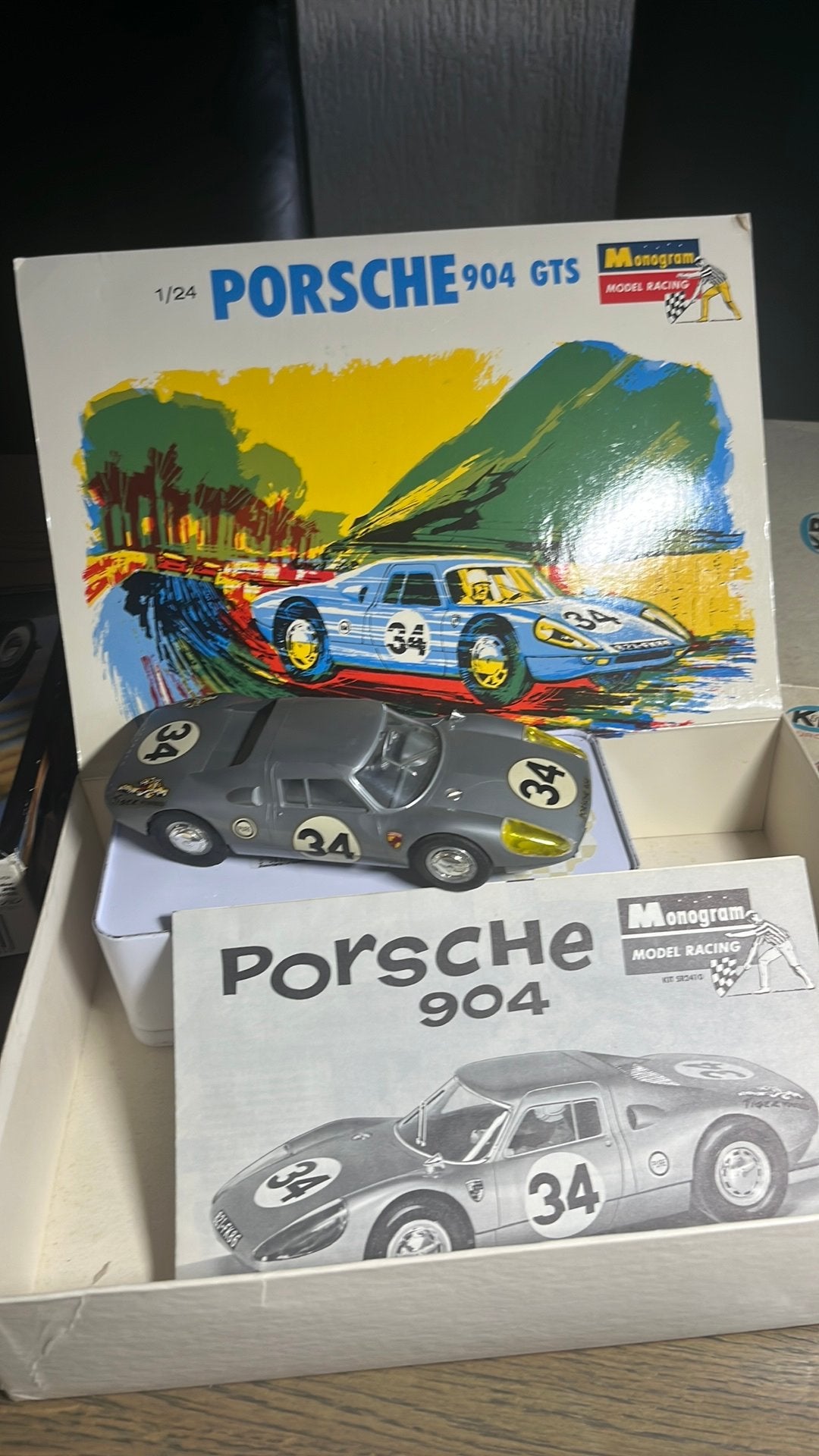Monogram 1/24 Porsche 904.  Slotcar, Ophalen of Verzenden, Zo goed als nieuw, Elektrisch, Overige merken