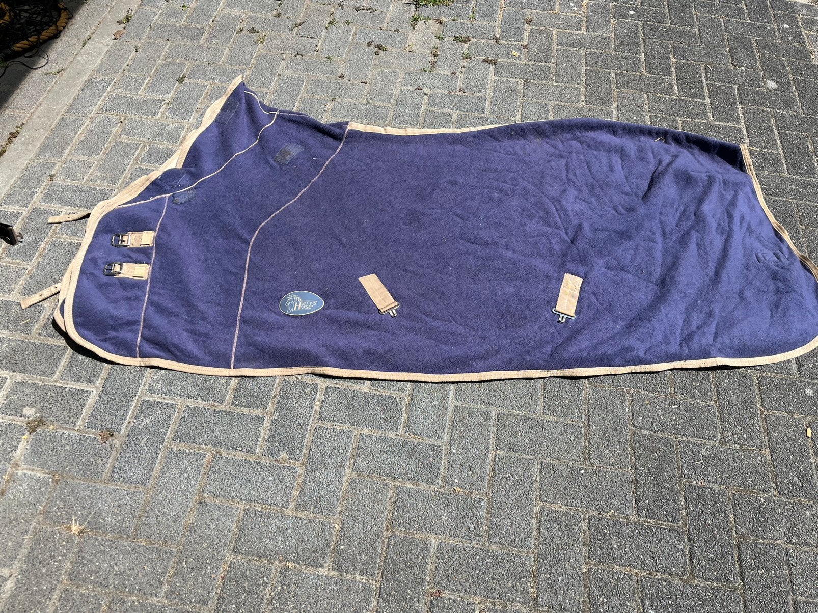 Dikke fleecedeken HH 195, Full (L), Gebruikt, Zweetdeken, Harry's Horse