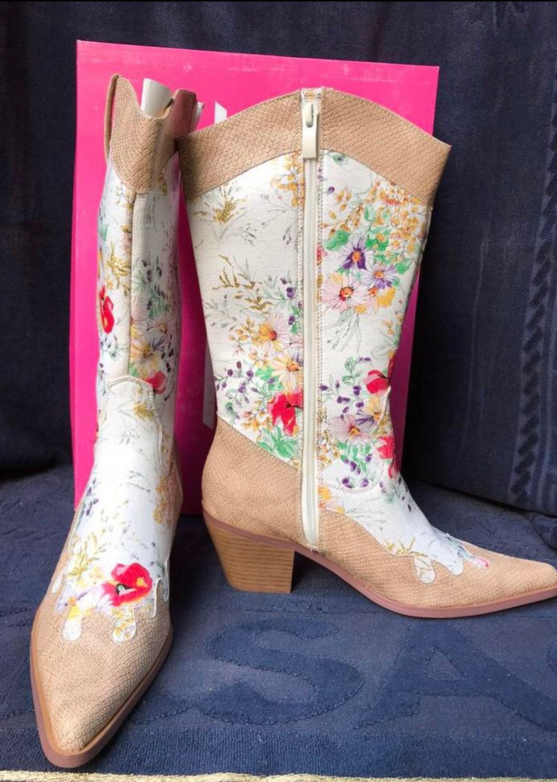 Fleurige cowboy laarzen maat 39 nieuw, Ophalen of Verzenden, Nieuw, Hoge laarzen