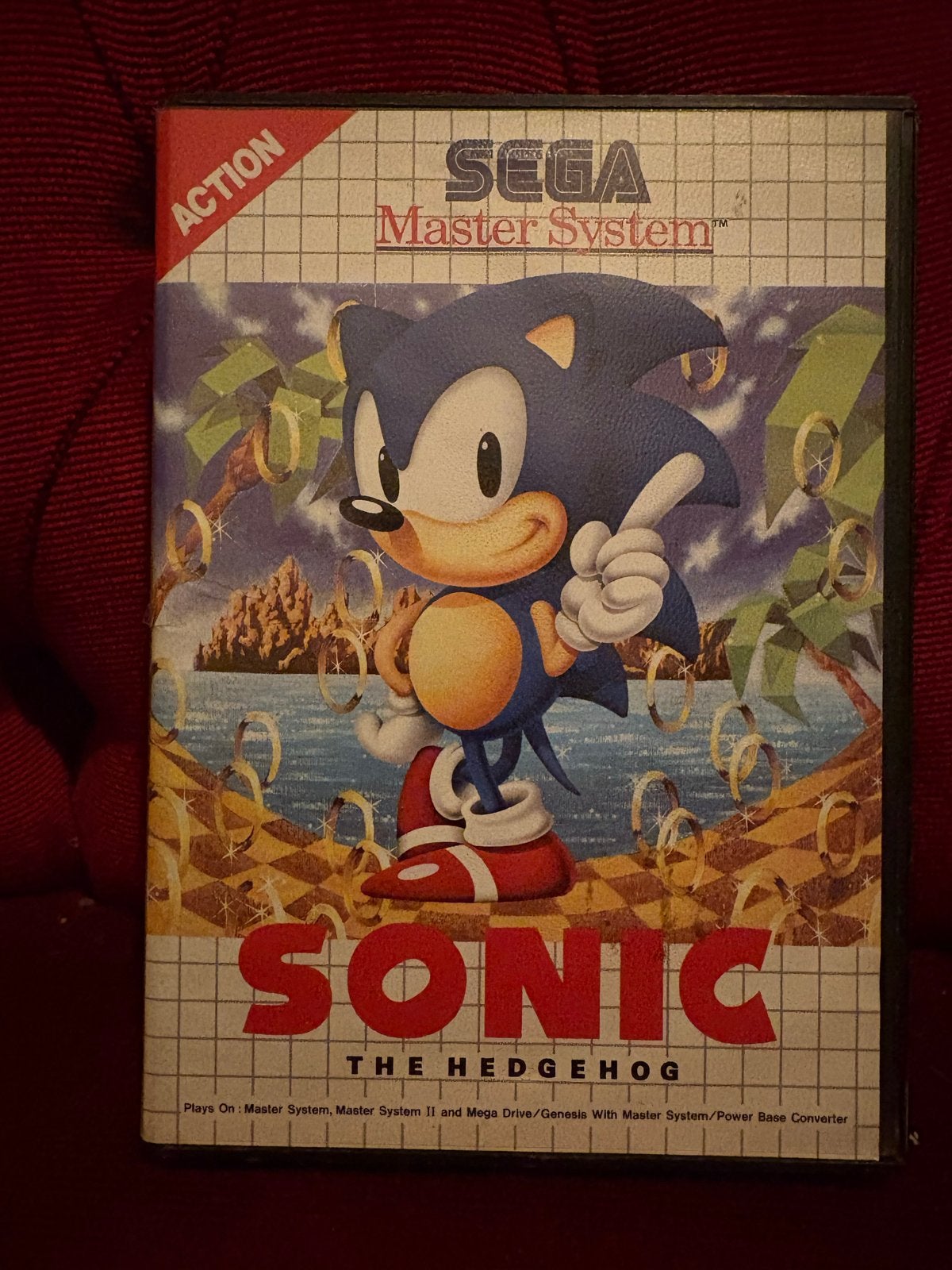 Sonic The Hedgehog - Sega Master System, Spelcomputers en Games, Gebruikt, 1 speler, Ophalen of Verzenden, Vanaf 3 jaar