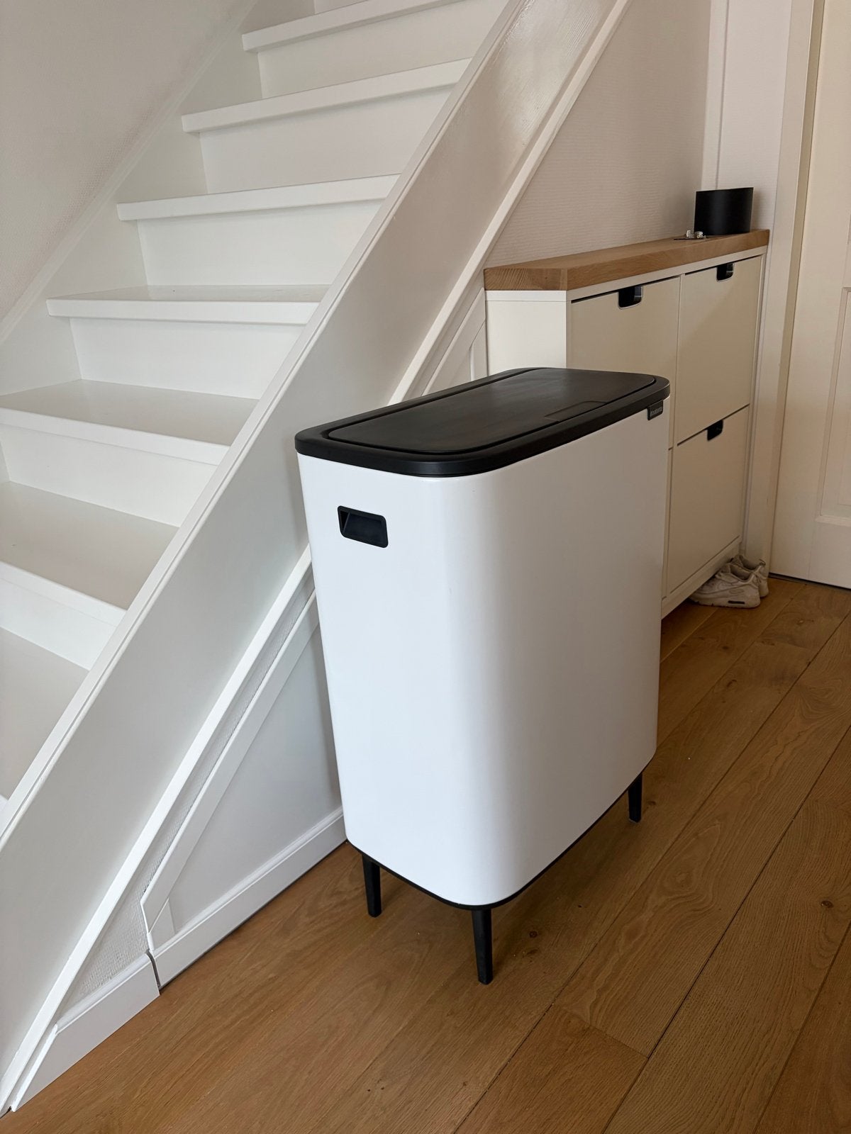 Brabantia Bo Touch Bin Wit 60L, Ophalen, Gebruikt, 40 liter of meer, 75 – 100