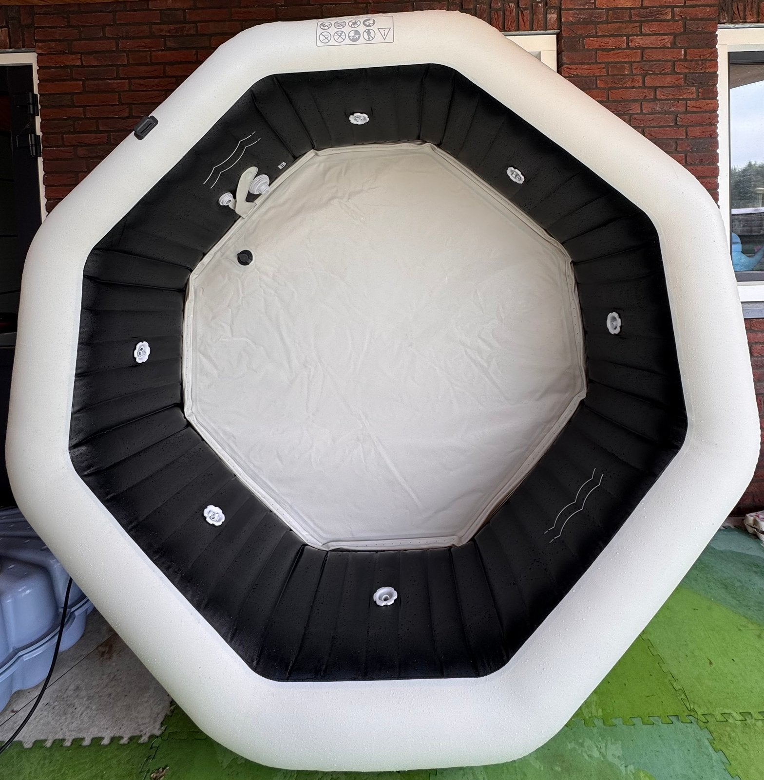 INTEX PureSpa jets en bubbel deluxe 6 persoo opblaasbare uni, Ophalen, Nieuw, Afdekzeil, Opblaasbaar