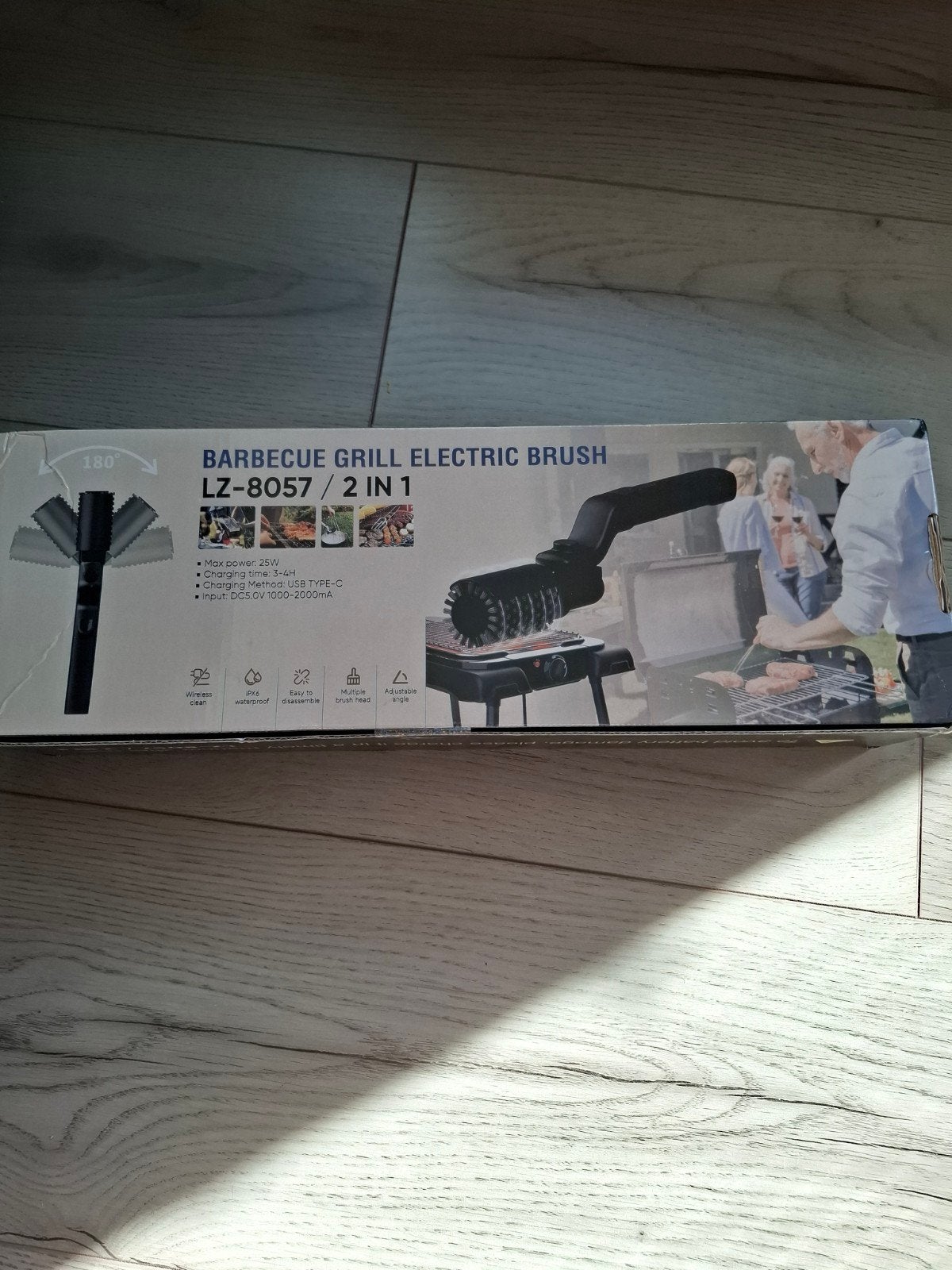 Elektrische BBQ Grill Borstel LZ-8057 / 2 in 1, Tuin en Terras, Verzenden, Nieuw, Onbekend