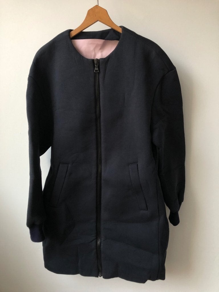 Mooie zwarte tussenjas softshell van MSGM - mt 40, Kleding | Dames, Jassen | Zomer, Ophalen of Verzenden, Zo goed als nieuw, Maat 38/40 (M)