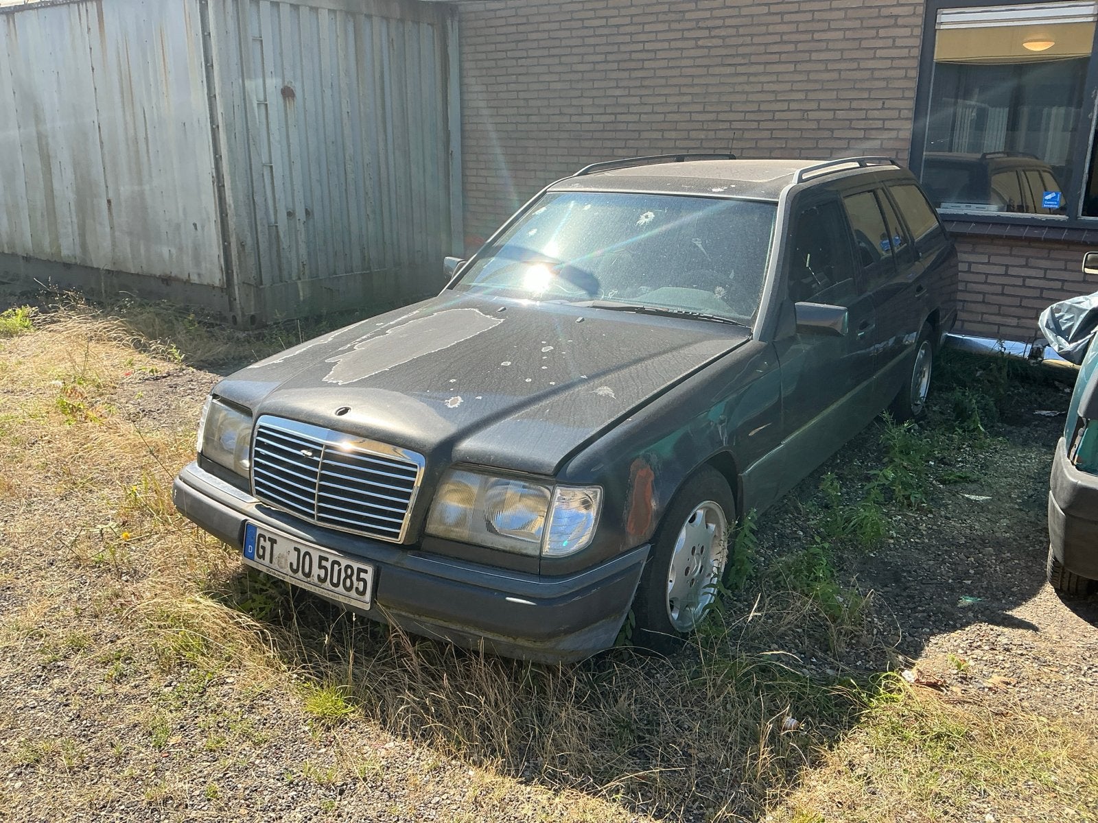 Mercdes w124 300td, Auto's, Automaat, Zwart, Diesel, Grijs