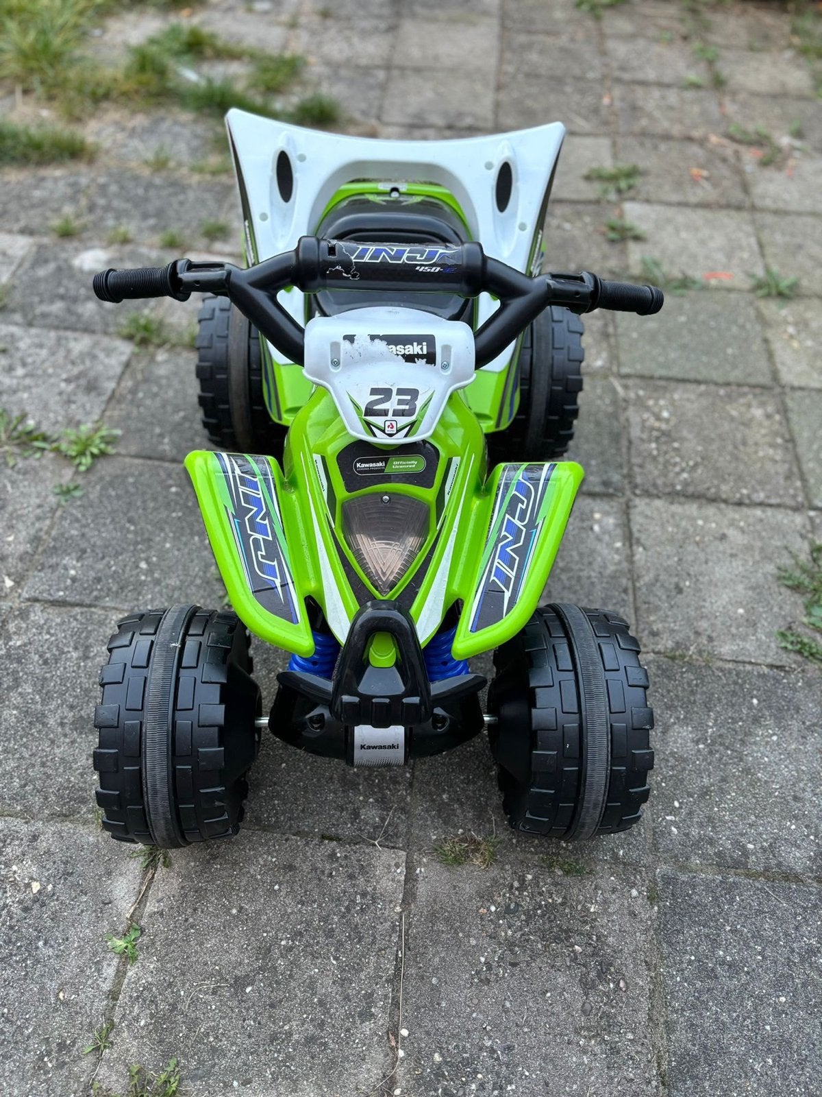 Kawasaki Quad 12V Kinder accu voertuig, Ophalen, Gebruikt, Loopvoertuig