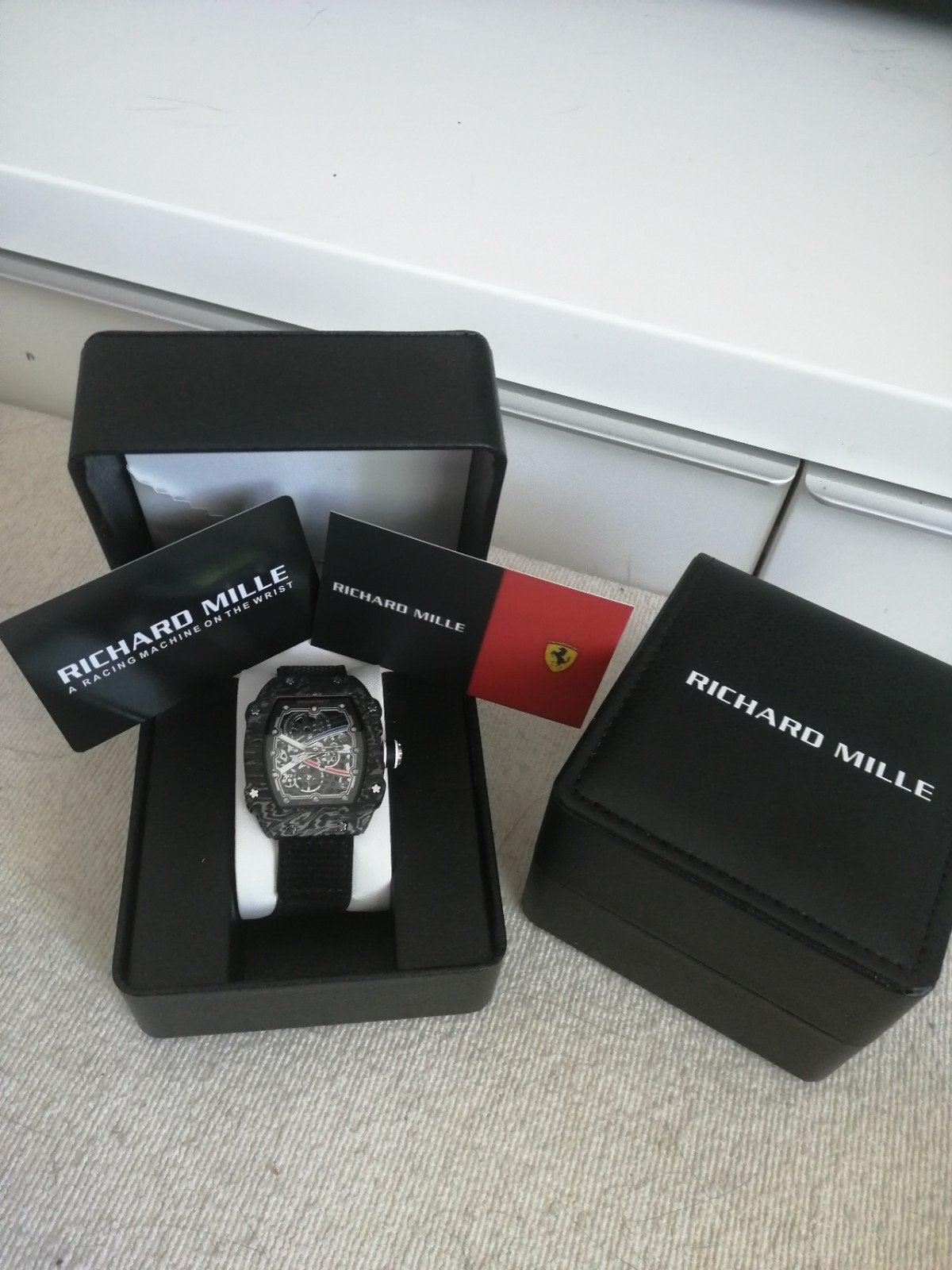 Horloge RM 67-02 met Elastische band super dun en licht, Ophalen of Verzenden, Overige merken